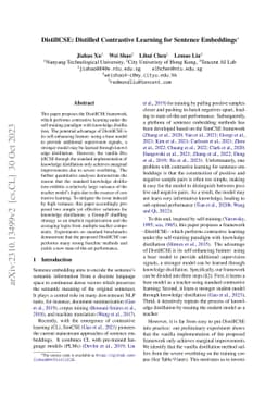 DistillCSE: Distilled Contrastive Learning for Sentence Embeddings