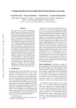 A Simple Baseline for Knowledge-Based Visual Question Answering