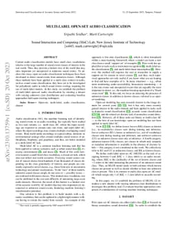 Multi-label Open-set Audio Classification