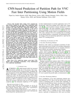 CNN-based Prediction of Partition Path for VVC Fast Inter Partitioning
  Using Motion Fields