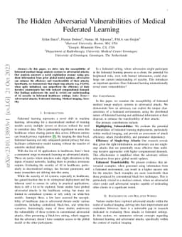 The Hidden Adversarial Vulnerabilities of Medical Federated Learning