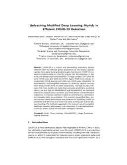 Unleashing Modified Deep Learning Models in Efficient COVID19 Detection