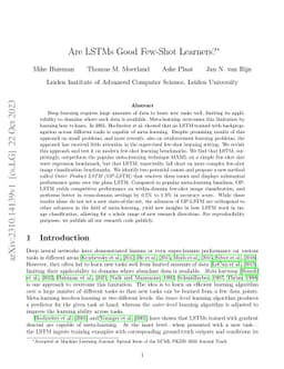 Are LSTMs Good Few-Shot Learners?