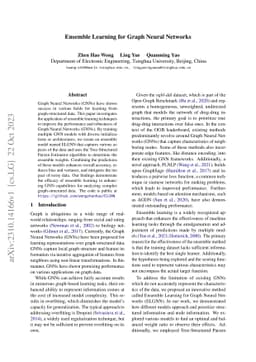 Ensemble Learning for Graph Neural Networks