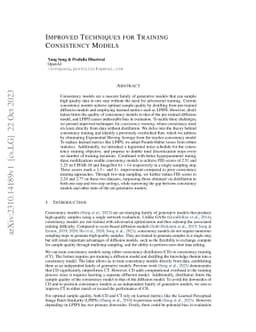 Improved Techniques for Training Consistency Models