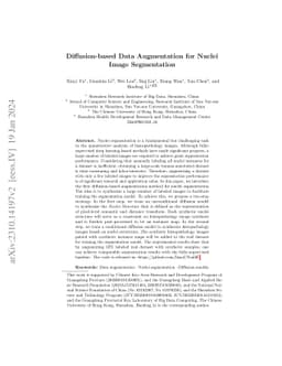 Diffusion-based Data Augmentation for Nuclei Image Segmentation