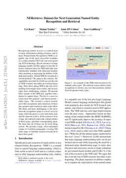 NERetrieve: Dataset for Next Generation Named Entity Recognition and
  Retrieval