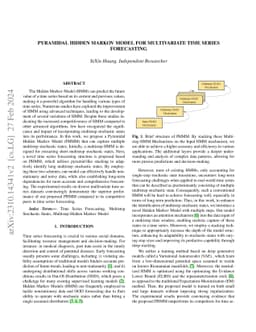 Pyramidal Hidden Markov Model For Multivariate Time Series Forecasting