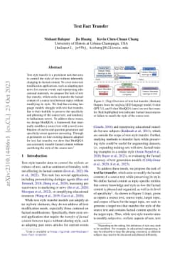 Text Fact Transfer