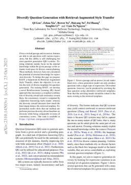 Diversify Question Generation with Retrieval-Augmented Style Transfer
