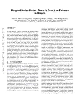 Marginal Nodes Matter: Towards Structure Fairness in Graphs