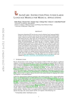 AlpaCare:Instruction-tuned Large Language Models for Medical Application