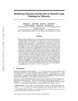 Rethinking Tokenizer and Decoder in Masked Graph Modeling for Molecules