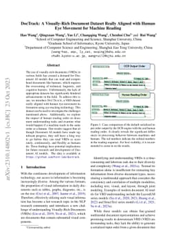 DocTrack: A Visually-Rich Document Dataset Really Aligned with Human Eye
  Movement for Machine Reading