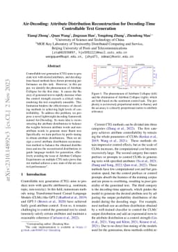 Air-Decoding: Attribute Distribution Reconstruction for Decoding-Time
  Controllable Text Generation