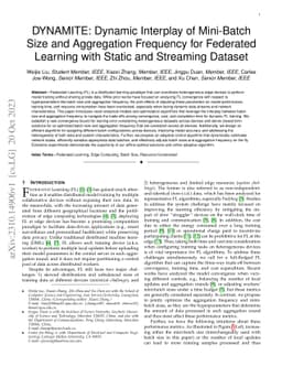 DYNAMITE: Dynamic Interplay of Mini-Batch Size and Aggregation Frequency
  for Federated Learning with Static and Streaming Dataset