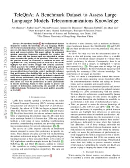 TeleQnA: A Benchmark Dataset to Assess Large Language Models
  Telecommunications Knowledge