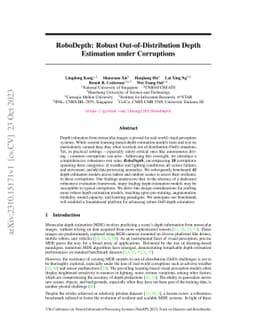 RoboDepth: Robust Out-of-Distribution Depth Estimation under Corruptions