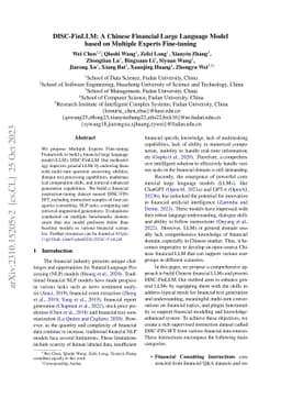 DISC-FinLLM: A Chinese Financial Large Language Model based on Multiple
  Experts Fine-tuning