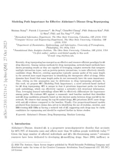 Modeling Path Importance for Effective Alzheimer's Disease Drug
  Repurposing