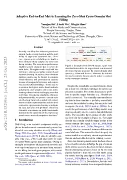 Adaptive End-to-End Metric Learning for Zero-Shot Cross-Domain Slot
  Filling