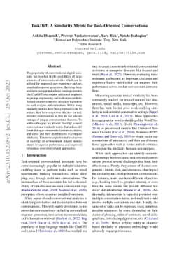 TaskDiff: A Similarity Metric for Task-Oriented Conversations