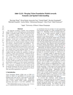 SAM-CLIP: Merging Vision Foundation Models towards Semantic and Spatial
  Understanding