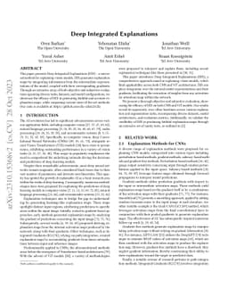 Deep Integrated Explanations