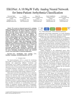 EKGNet: A 10.96μW Fully Analog Neural Network for Intra-Patient
  Arrhythmia Classification