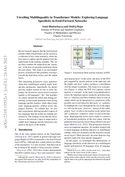 Unveiling Multilinguality in Transformer Models: Exploring Language
  Specificity in Feed-Forward Networks