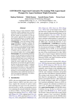 CONTRASTE: Supervised Contrastive Pre-training With Aspect-based Prompts
  For Aspect Sentiment Triplet Extraction