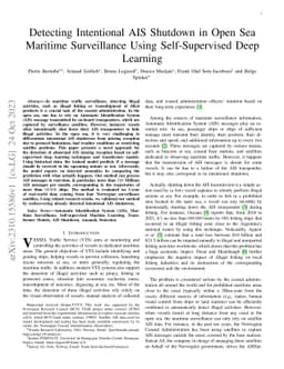 Detecting Intentional AIS Shutdown in Open Sea Maritime Surveillance
  Using Self-Supervised Deep Learning