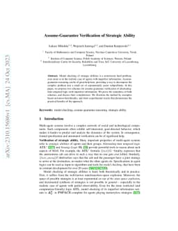 Assume-Guarantee Verification of Strategic Ability