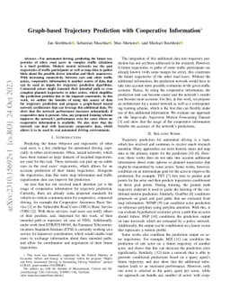 Graph-based Trajectory Prediction with Cooperative Information