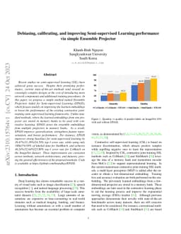Debiasing, calibrating, and improving Semi-supervised Learning
  performance via simple Ensemble Projector