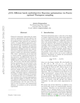 qPOTS: Efficient batch multiobjective Bayesian optimization via Pareto
  optimal Thompson sampling