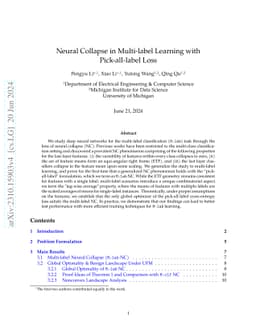 Neural Collapse in Multi-label Learning with Pick-all-label Loss
