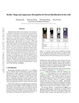 ShARc: Shape and Appearance Recognition for Person Identification
  In-the-wild
