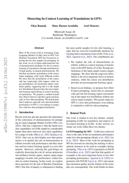 Dissecting In-Context Learning of Translations in GPTs