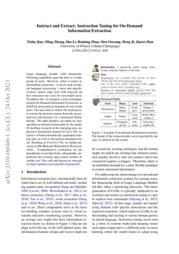 Instruct and Extract: Instruction Tuning for On-Demand Information
  Extraction