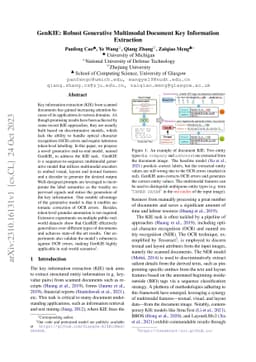 GenKIE: Robust Generative Multimodal Document Key Information Extraction