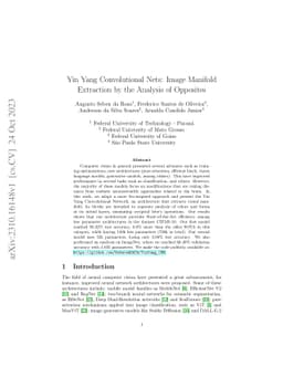 Yin Yang Convolutional Nets: Image Manifold Extraction by the Analysis
  of Opposites
