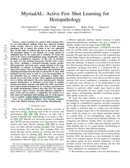 MyriadAL: Active Few Shot Learning for Histopathology