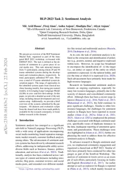 BLP-2023 Task 2: Sentiment Analysis