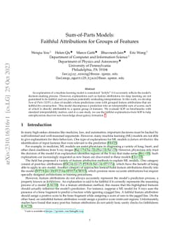 Sum-of-Parts: Self-Attributing Neural Networks with End-to-End Learning of Feature Groups