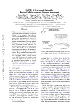 DiQAD: A Benchmark Dataset for End-to-End Open-domain Dialogue
  Assessment