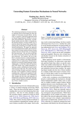Unraveling Feature Extraction Mechanisms in Neural Networks