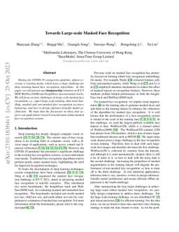 Towards Large-scale Masked Face Recognition