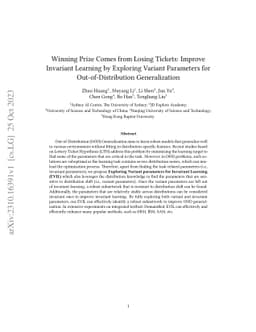Winning Prize Comes from Losing Tickets: Improve Invariant Learning by
  Exploring Variant Parameters for Out-of-Distribution Generalization