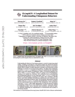 ChimpACT: A Longitudinal Dataset for Understanding Chimpanzee Behaviors